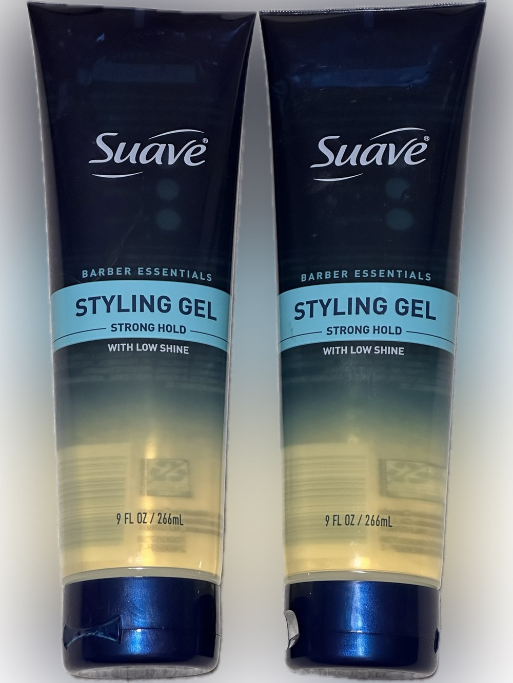 2 Pack Suave Styling Gel Strong Hold in Blue and Clear